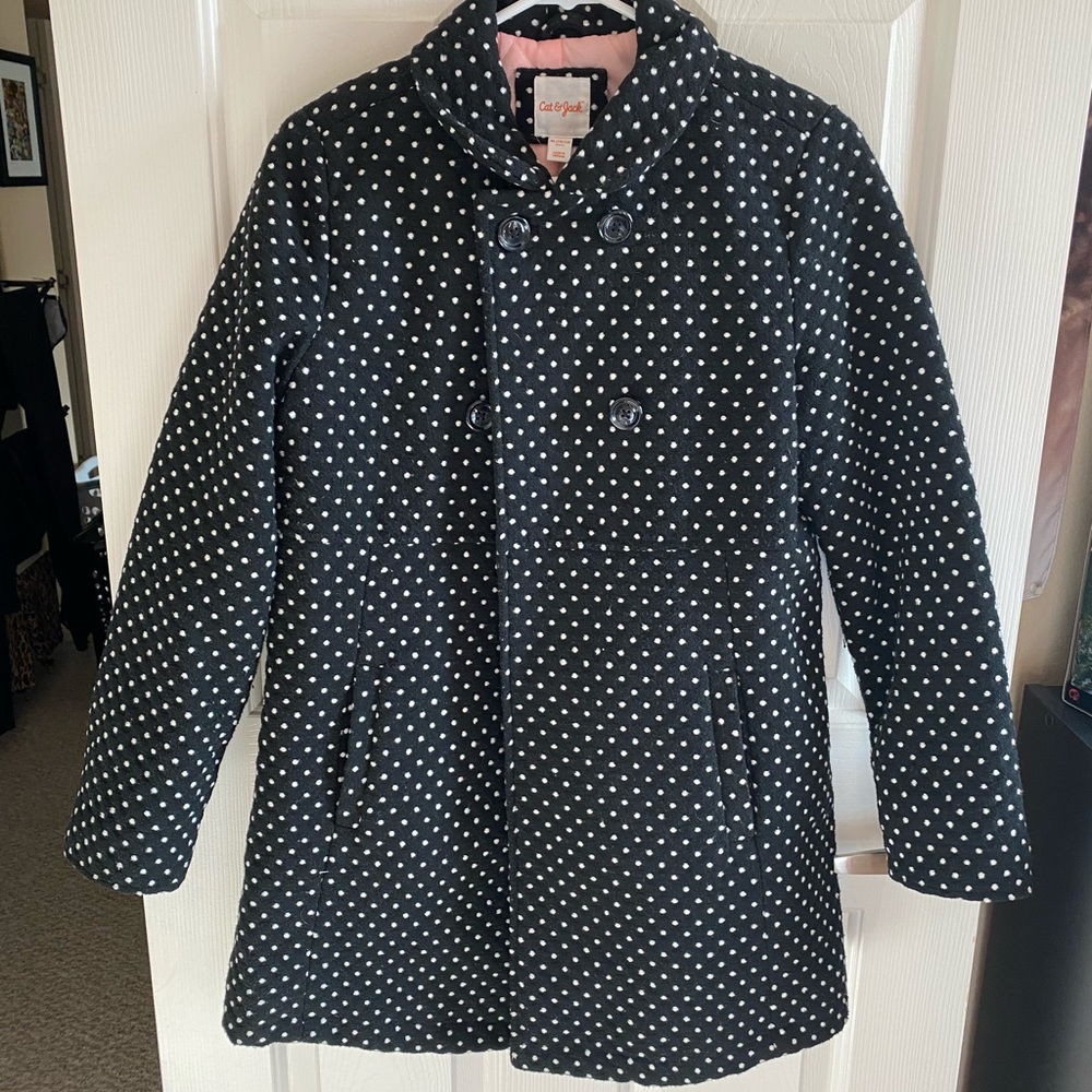 EUC Cat & Jack girls XL pea coat